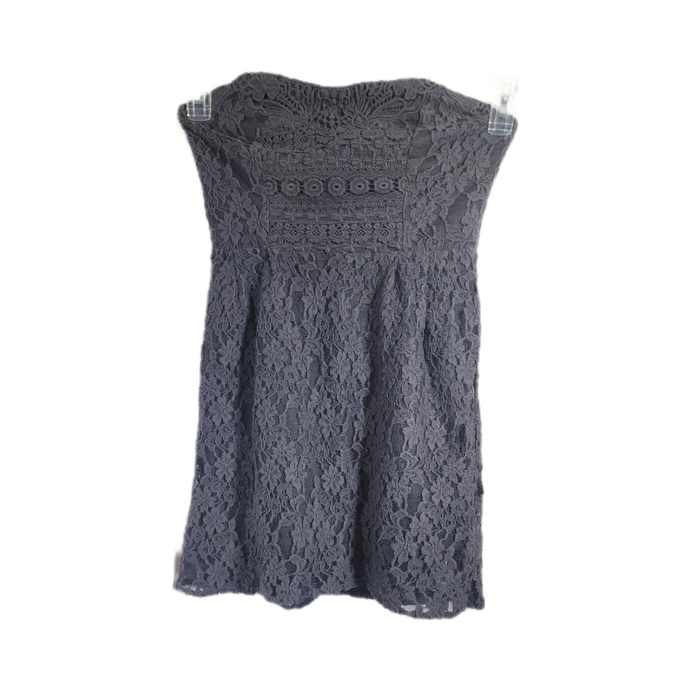 FREE PEOPLE charcoal blue grey dress size 4